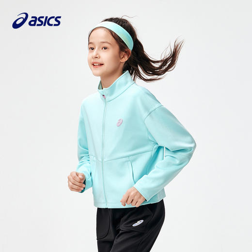 ASICS/亚瑟士童装2024年春季新款女儿童立领外套时尚针织运动便服 商品图0
