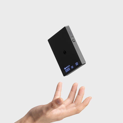 【按箱批发】泰摩 黑镜MINI咖啡电子秤迷你智能称重 意式咖啡手冲电子称带流速 黑色 24台/箱 商品图1