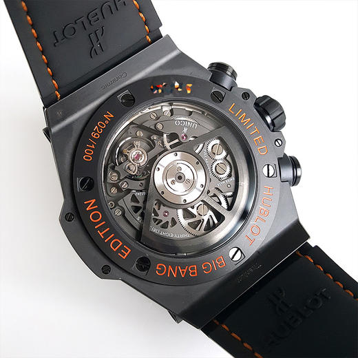 【95新正品】HUBLOT宇舶BIG BANG系列45.5mm陶瓷日期显示/计时/飞返/逆跳自动机械男表411.CI.1190.LR.ABO14   140522TJ01 商品图4