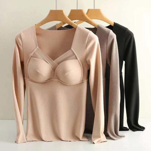 【买1送1】闺蜜恒温背心/长袖文胸 一触即暖 连体3D按摩杯罩 免穿文胸 聚拢挺拔 无痕隐形不卷边 保暖显瘦修身 告别冬天臃肿！ 商品图3