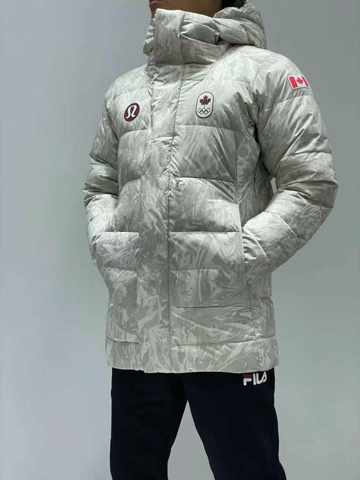 Lululemon Team Canada Down Jackt 男款连帽羽绒服 冬季中长款保暖外套 商品图2