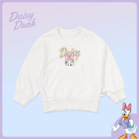 【商场同款】迪士尼童装女童套头卫衣春秋中小童女孩黛丝宝宝印花圆领上衣221DS0482