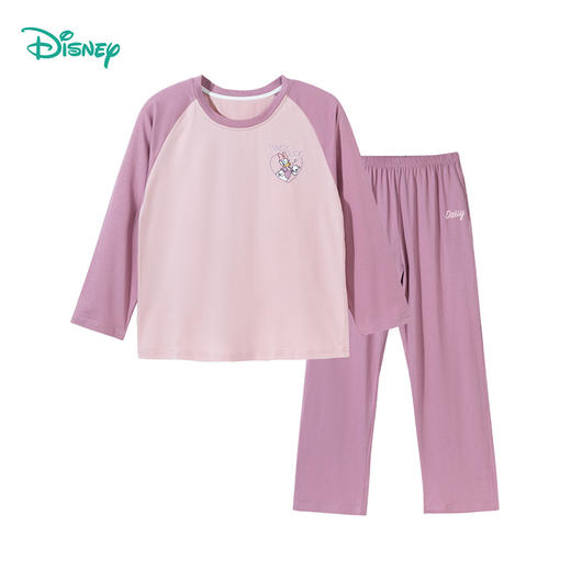 迪士尼新款纯棉家居服套装长袖长裤睡衣两件套插肩袖可外穿百搭打底ZD3CY003 商品图5