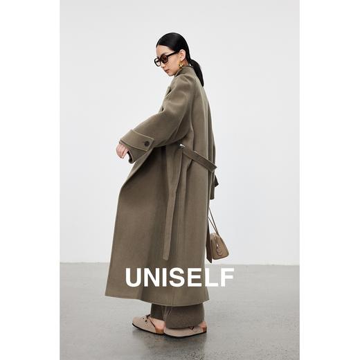 高级感轻奢羊毛大衣女2023冬季新款时尚气质宽松毛呢外套 商品图0