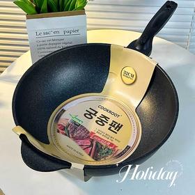 韩国原装进口库克麦饭石炒锅32CM(双炒)