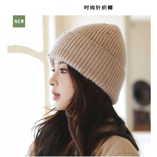 女带钻兔毛帽2645 商品图4