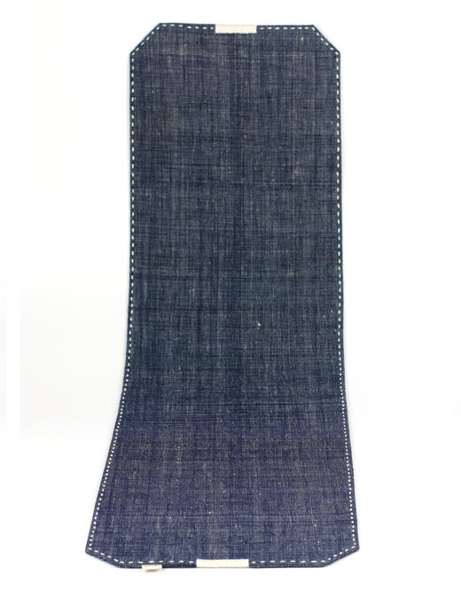 慢蓝 切角手缝手织布格子茶席 商品图1