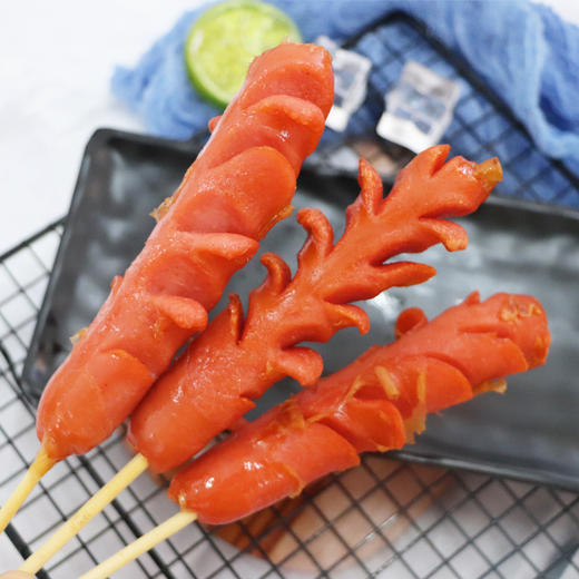 【满口留香！30根装开花肉肠】食材新鲜 分量足 聚会烧烤油炸食品  淀粉肠冷冻半成品食品 L 商品图1