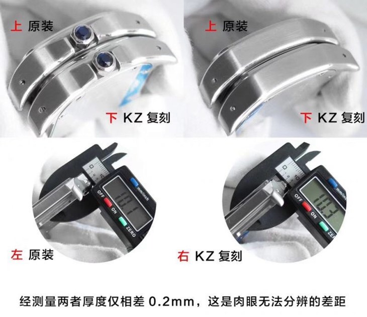 KZ卡地亚山度士100系列 W20106X8 中性机械复刻表真假对比评测