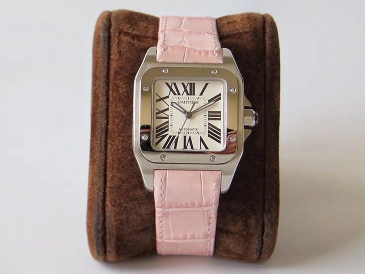 KZ卡地亚山度士100系列 W20106X8 中性机械复刻表真假对比评测