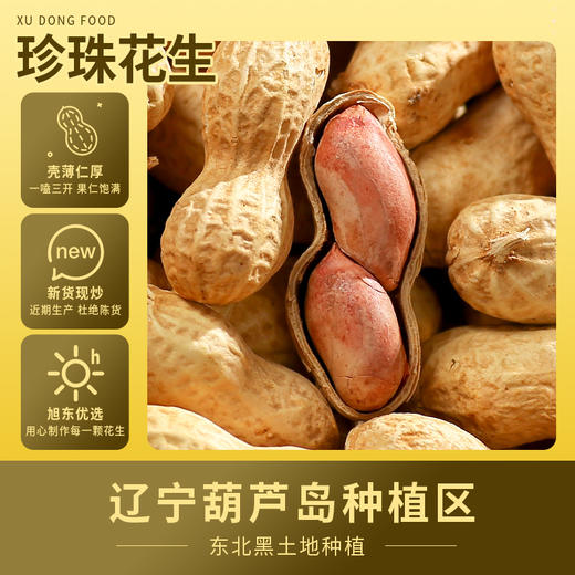 【288g】山核桃味百里挑一旭东花生独立罐装带壳奶香味休闲坚果炒货零食 商品图3