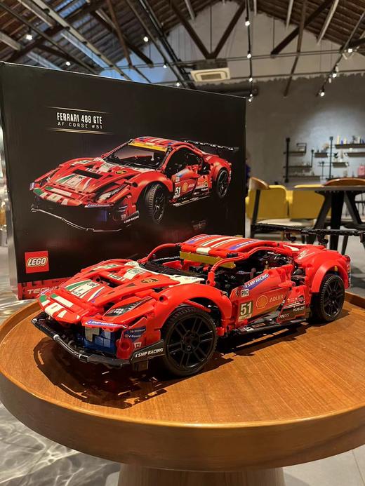 买年轻人第一辆法拉利吧！LE高家赛道法拉利488GTE积木入手一下！单手开法拉利将不再是梦想！！ 商品图0