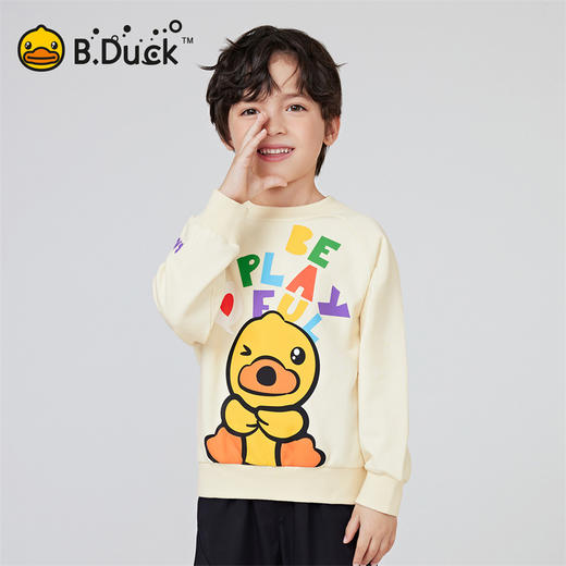 B.DUCK小黄鸭童装春秋圆领卫衣105-150 BF1508052 商品图3