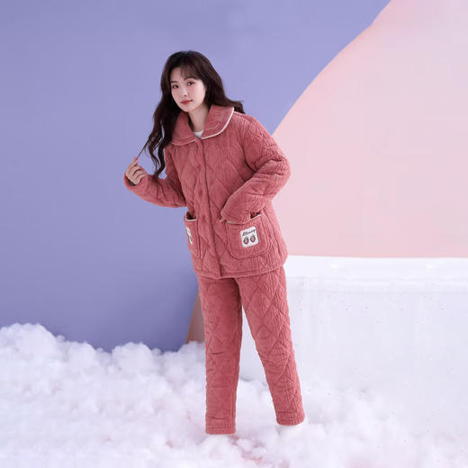 【159元1套】古兰居女士夹棉开衫套装-2234233 商品图1