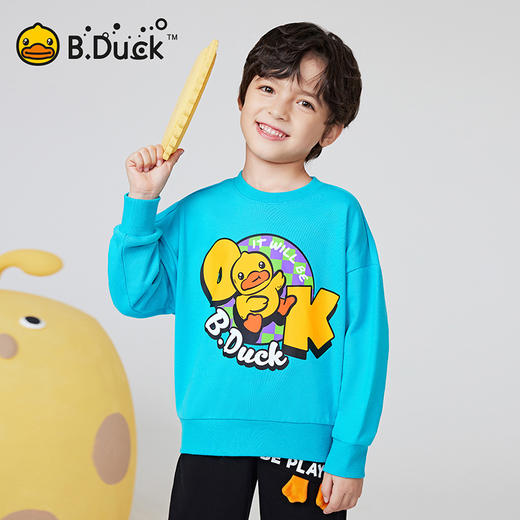 B.DUCK小黄鸭童装春秋圆领卫衣105-150 BF1508051 商品图4