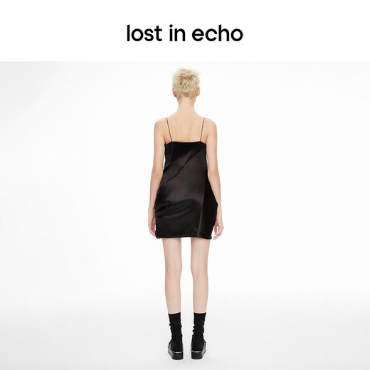 lost in echo2024春季新款设计师品牌手工立裁花苞迷你吊带连衣裙 商品图4