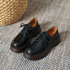 厚底小皮鞋女英伦风2025春夏新款单鞋圆头粗跟甜酷女生系带乐福鞋 商品缩略图5