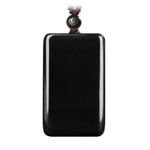 新疆和田玉墨玉平安牌吊坠 商品图4