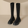 西部牛仔●复古过膝长筒靴小个子2023秋冬款厚底弹力瘦瘦靴长靴女 商品缩略图7