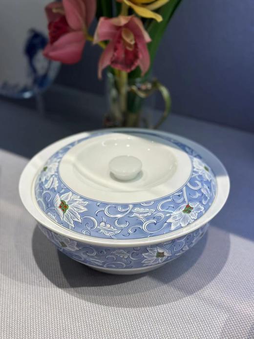 景德镇陶瓷 国瓷红叶 58头蓝锦百合 商品图3