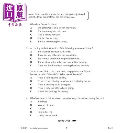【中商原版】英国CGP New 11+ GL 10-Minute Tests English Comprehension Ages 10-11 with Online Edition 商品图3