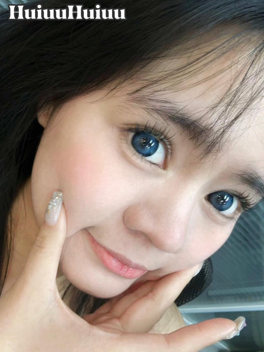 【店主实拍】墨蓝-14.5mm【大直径半年抛 0-800度 无525/575】 商品图4