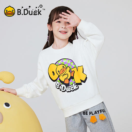 B.DUCK小黄鸭童装春秋圆领卫衣105-150 BF1508051 商品图0