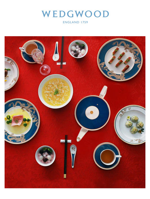 【WEDGWOOD】东方传奇一壶两杯两碟套装骨瓷泡茶组套装 商品图2