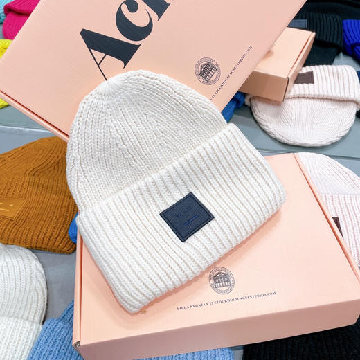 Acne原单帽子 粗针羊毛毛线帽子 男女通用 商品图1