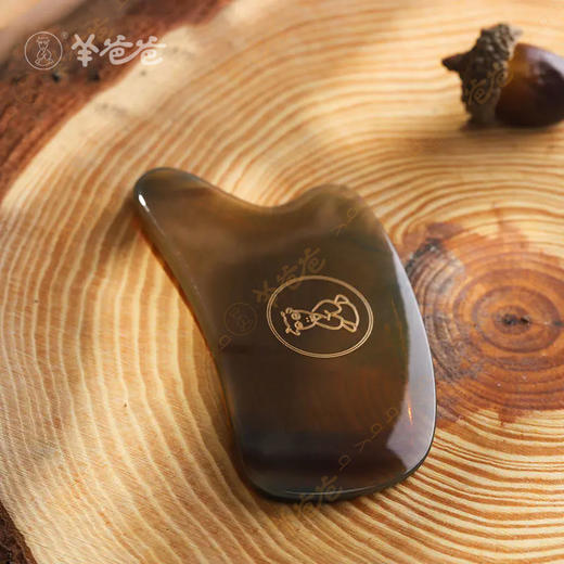 【羊爸爸牛角刮痧板】自然牛角 质地坚硬 光滑润泽 商品图5