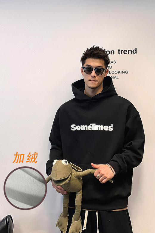 徐太浪美式休闲卫衣男连帽ins潮学院风青年运动帽衫外套 商品图5