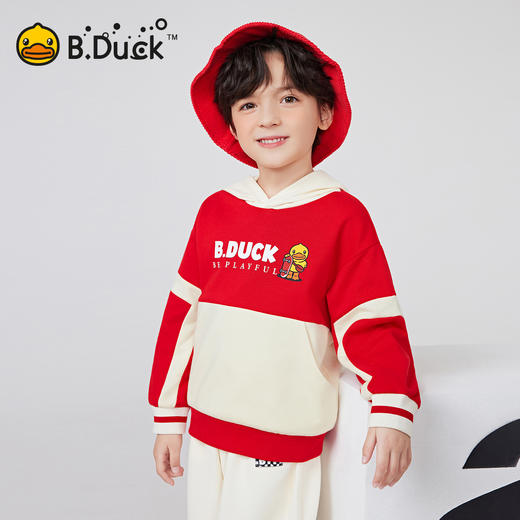 B.DUCK小黄鸭童装春秋带帽卫衣105-150 BF1508076 商品图4