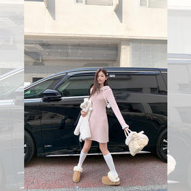 <曾小咸推荐>【芭比girl】粉色连帽连衣裙