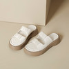 【小白云】厚底凉鞋女2023年夏季新款一字带松糕底增高平底拖鞋女 商品缩略图5