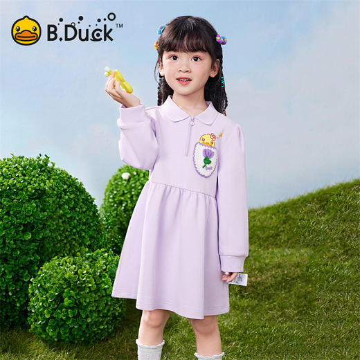B.DUCK小黄鸭童装春秋针织连衣裙90-130 FF1580007 商品图0