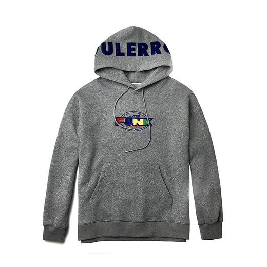 徐太浪美式加绒连帽卫衣男秋冬潮流百搭休闲运动男生帽衫灰色外套 商品图4