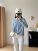 女圆领羊绒毛衣9639 商品缩略图4