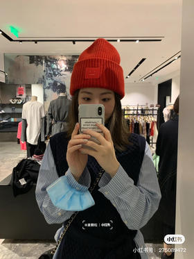 Acne原单帽子 粗针羊毛毛线帽子 男女通用