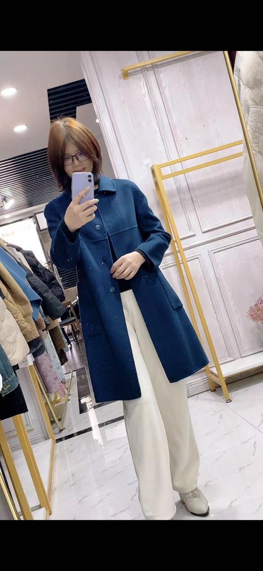 D6193       时尚气质休闲百搭中长款双面羊绒大衣（细节有差异，以实拍为准） 商品图4