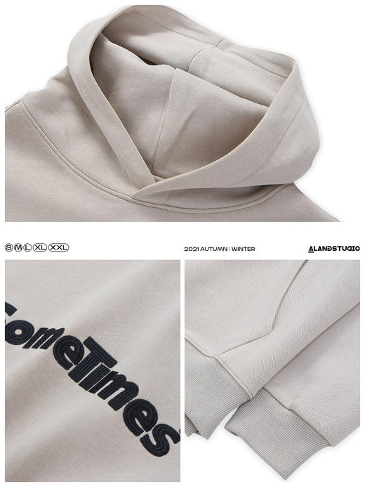 徐太浪美式休闲卫衣男连帽ins潮学院风青年运动帽衫外套 商品图3