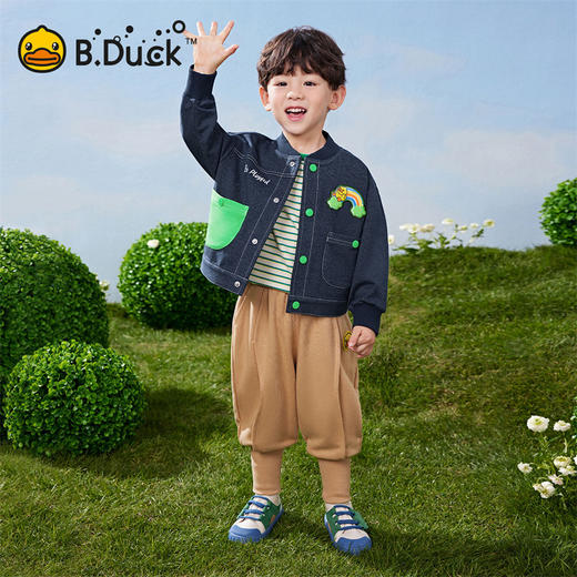 B.DUCK小黄鸭童装春秋针织外套90-140 BF1507020 商品图3