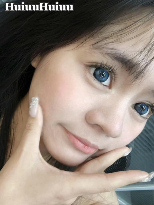 【店主实拍】墨蓝-14.5mm【大直径半年抛 0-800度 无525/575】 商品图5