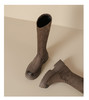 擦色短靴女小个子秋冬新款英伦风绒面过膝长靴子厚底弹力瘦瘦靴女 商品缩略图2