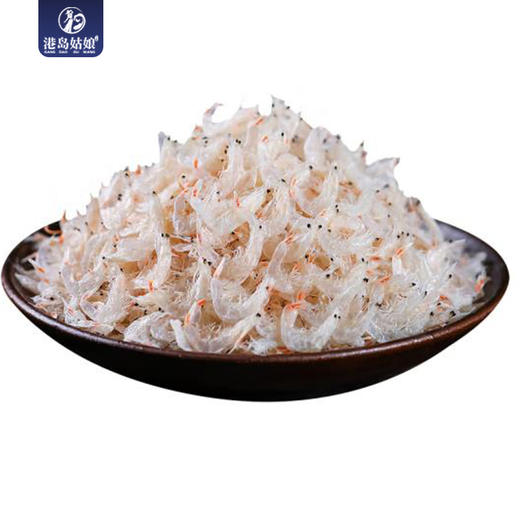 港岛姑娘 纯天然无盐淡干白虾皮磷虾虾皮营养高钙 100g/包 商品图4