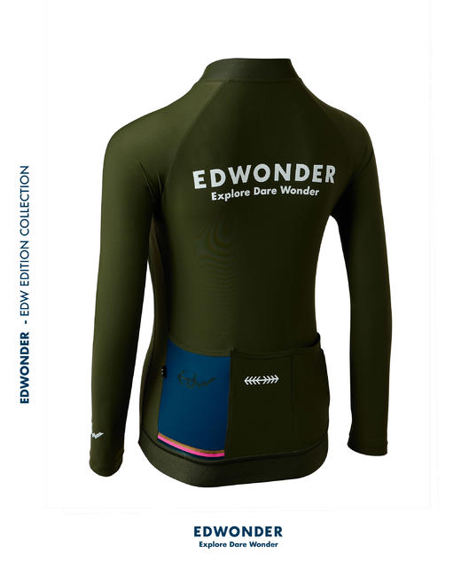 EdW超轻(女)长袖车衣-森绿 Jersey 商品图1