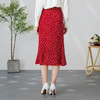 EITIE爱特爱步步生花鱼尾包臀复古高腰碎花红色过膝半身裙24新款A2406303 商品缩略图4