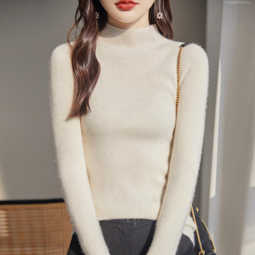 温暖百搭多款可选安迪绒绞花连帽开衫打底衫半身裙 商品图4