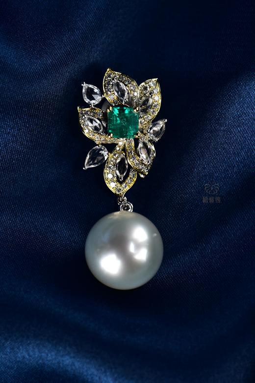 【绽放】祖母绿珍珠坠      ZZ12311009 商品图3