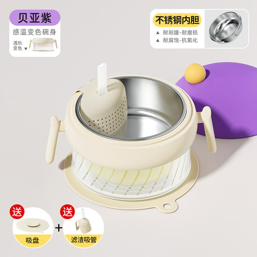 316防摔防烫儿童餐具【宝宝辅食保温碗】恒温 幼儿注水保温 婴儿专用碗 商品图7