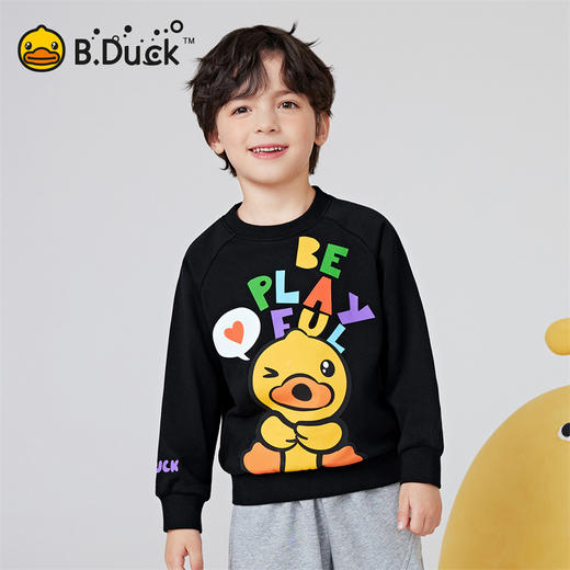 B.DUCK小黄鸭童装春秋圆领卫衣105-150 BF1508052 商品图4